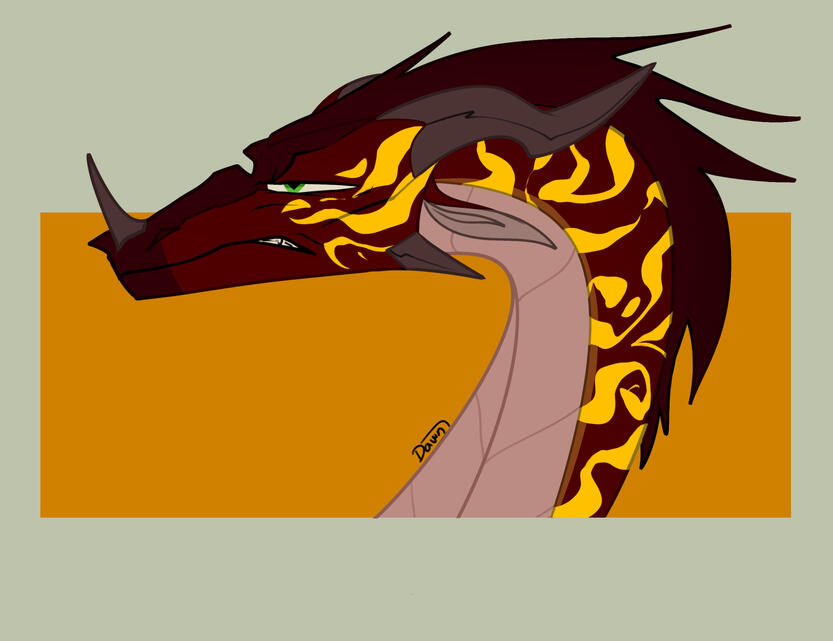Bust: flat colour