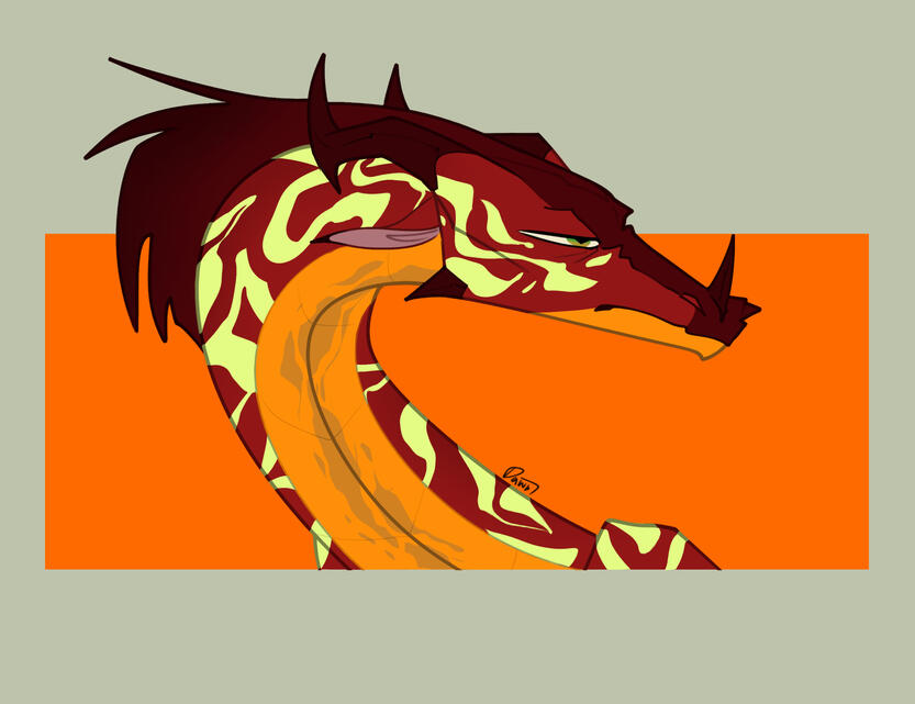 Bust: flat colour